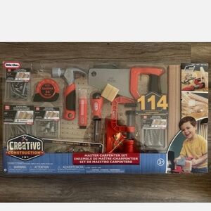 New Little Tikes Creative Construction Master Carpenter 114pc Set Bundle 1851465